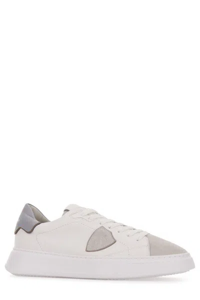 Philippe Model Temple Lace-up Sneakers In White