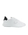 Philippe Model Temple Leather Low-top Sneakers In White
