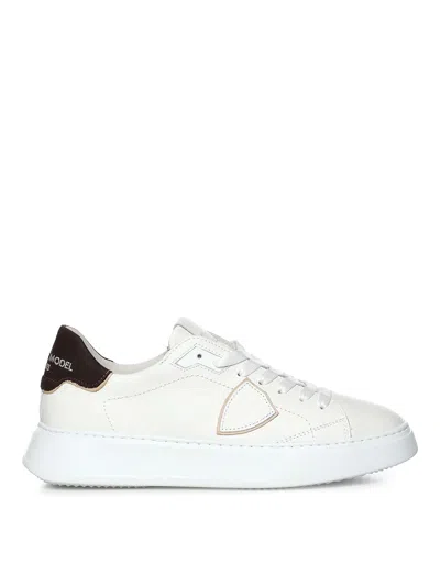 Philippe Model Temple Low-top Sneakers In White