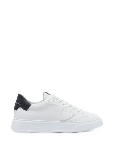Philippe Model Temple Logo-patch Sneakers In White