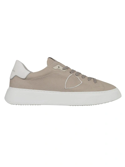 Philippe Model Temple Low Man In Nubuck Lave Gris