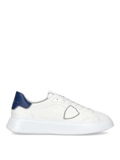 PHILIPPE MODEL TEMPLE LOW MEN'S SNEAKER WHITE BLUE