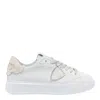 Philippe Model Low Top Leather Platform Sneakers