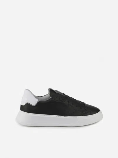 Philippe Model Temple Low Sneakers In Black