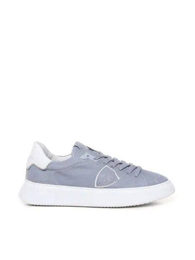 Philippe Model Temple Low Trainers In Blue