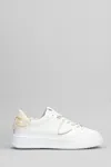 Philippe Model Temple Low Sneakers In White