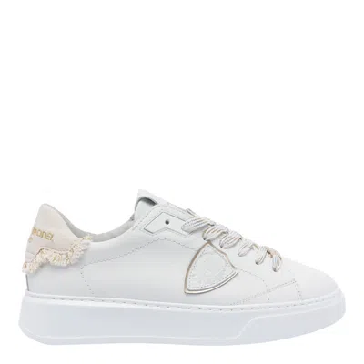 Philippe Model Temple Low Sneakers In White