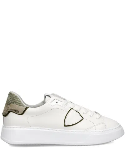 Philippe Model Temple Low Sneakers In White