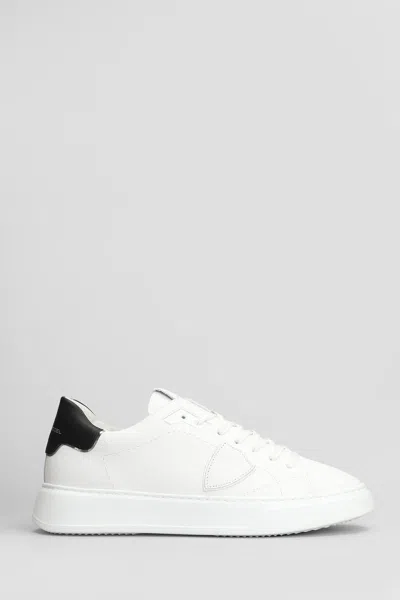 Philippe Model Temple Low Sneakers In White