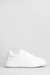 Philippe Model Temp Low Sneakers In White Leather In White