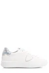 Philippe Model Low Help Recreational Shoe In Bianco E Celeste