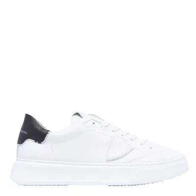 Pre-owned Philippe Model Temple Sneakers In Bianco / Nero