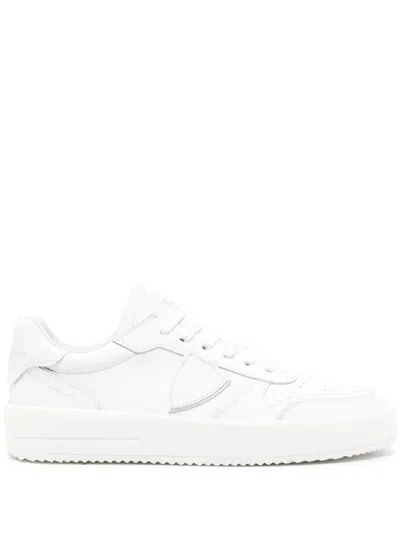 PHILIPPE MODEL TEMPLE VEAU LEATHER SNEAKERS
