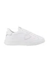Philippe Model Temple Veau Leather Sneakers In White