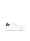 Philippe Model 'temple' White Leather Sneakers In White