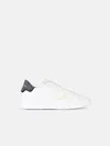 Philippe Model 'temple' White Leather Sneakers In White