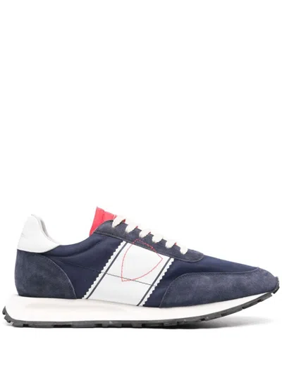PHILIPPE MODEL TOUR LOW MAN SNEAKERS,TILU.WP01 BLUE WHITE