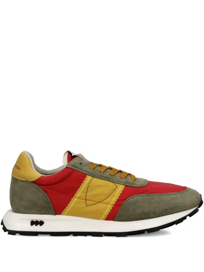 Philippe Model Tour Colour-blocked Sneakers In Red