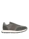 Philippe Model Low Top Sneakers Mesh Panels In Dark Grey