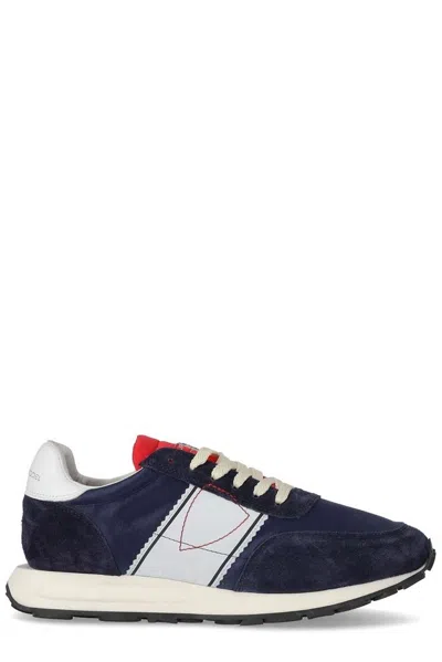Philippe Model Tour Low Vintage Blue White Sneaker In Blau