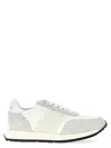 Philippe Model Low-top Rubber Sole Sneakers With Suede Overlays In White