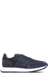 Philippe Model Tour Low Sneakers In Black Suede And Fabric In Black