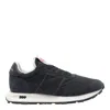 Philippe Model Low Top Sneakers With Rubber Sole And Suede Accents In Black