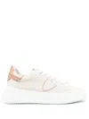 Philippe Model Tres Temple Sneakers In Nude