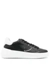 Philippe Model Low Top Sneakers Contrast Heel In Black