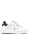 Philippe Model Tres Temple Low-top Sneakers In Weiss