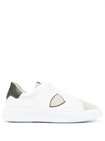 Philippe Model Tres Temple Low-top Sneakers In White