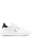 Philippe Model Tres Temple Low-top Sneakers In White