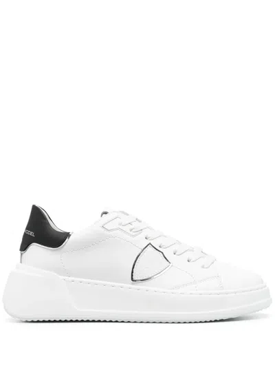 PHILIPPE MODEL TRES TEMPLE LOW-TOP SNEAKERS
