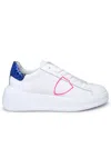 PHILIPPE MODEL PHILIPPE MODEL TRES TEMPLE WHITE LEATHER SNEAKERS