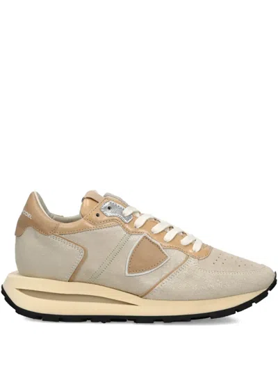 Philippe Model Triangle Panelled Trainers In Neutral