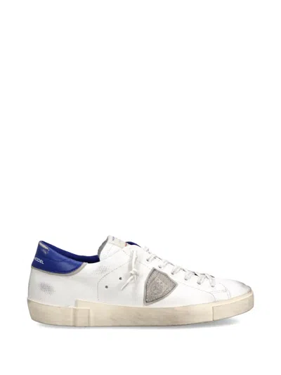 Philippe Model Triangle-patch Sneakers In Blue