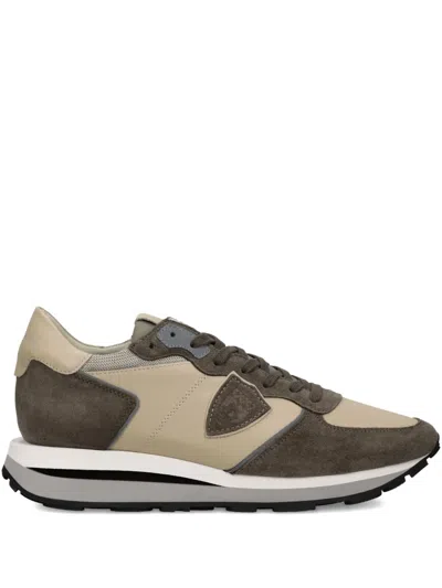 Philippe Model Tropaz Haute Suede-panel Sneakers In Neutral