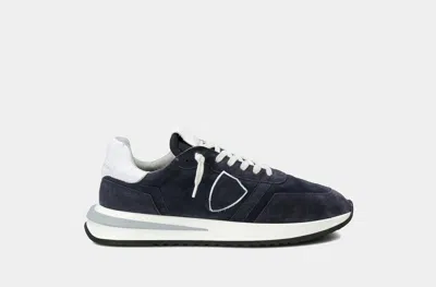 Pre-owned Philippe Model Tropez 2.1 Daim Lave Bleu Tylu Dl09 All Suede Blue