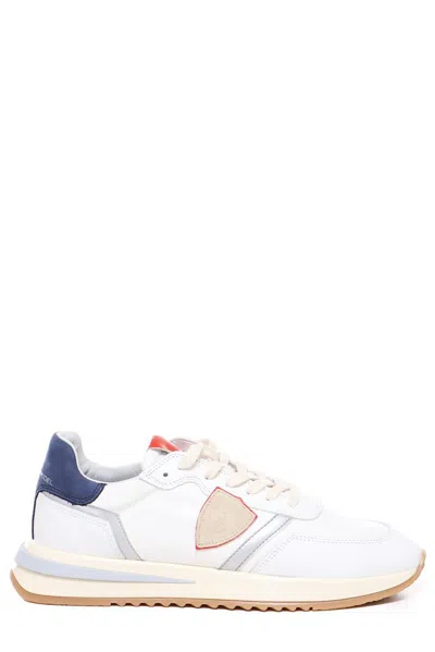 Philippe Model Tropez 21 Sneakers In White-blue-red
