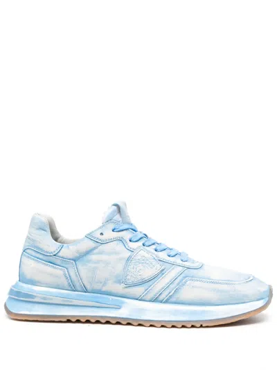 Philippe Model Tropez 2.1 Logo-patch Sneakers In 蓝色