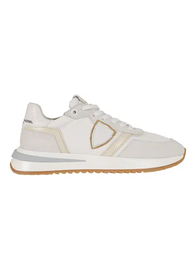 Philippe Model Tropez 2.1 Low Sneakers With Vintage Running Shoe Inspiration In Neutral