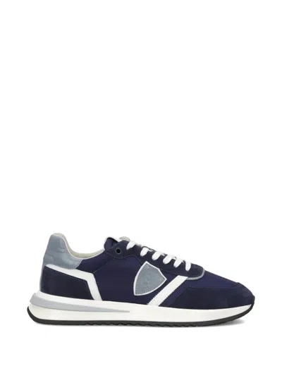 Philippe Model Tropez 2.1 Panelled Sneakers In Blue