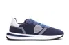 Philippe Model Panelled Crest-motif Sneakers In Blue