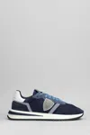 Philippe Model Panelled Crest-motif Sneakers In Blue