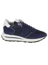 Philippe Model Tropez Sneakers In Technical Fabric And Suede Color Blue In Blue
