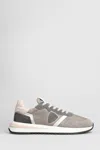 Philippe Model Tropez 2.1 Sneakers In Taupe Suede And Fabric In Brown