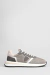Philippe Model Tropez 2.1 Sneakers In Taupe Suede And Fabric In Taupe