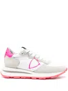 Philippe Model Tropez Haute Lace-up Sneakers In White