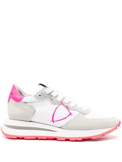 Philippe Model Tropez Haute Lace-up Sneakers In White