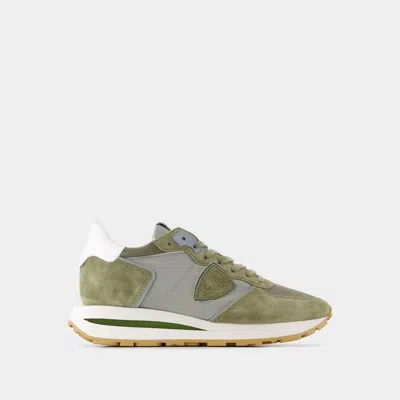 Philippe Model Tropez Haute Low Sneakers In Brown